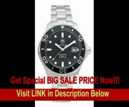 [SPECIAL DISCOUNT] Tag Heuer Men's Aquaracer Calibre 5 Stainless Steel Black Dial Watch #WAN2110.BA0822