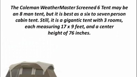 Camp Tent Reviews Coleman Elite Weathermaster Screened 6 Tent