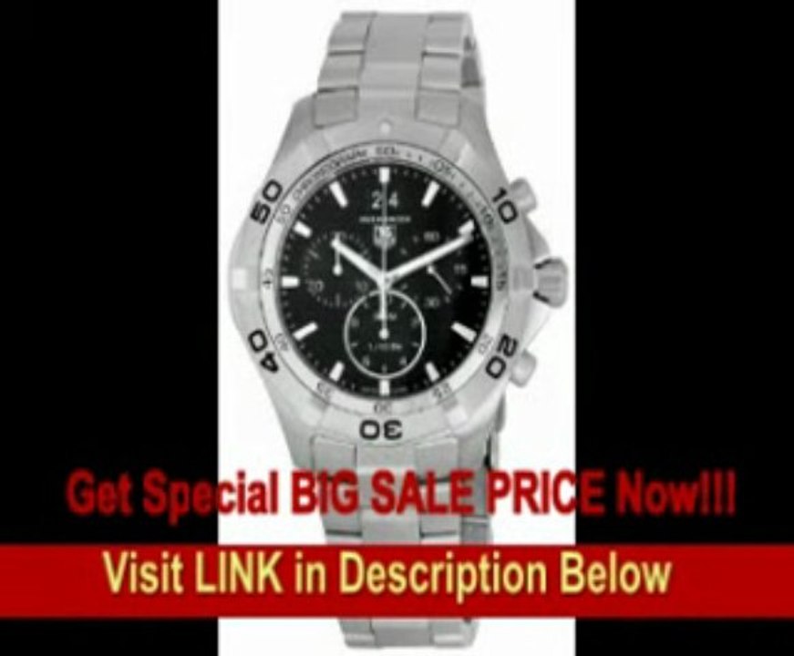 [BEST PRICE] TAG Heuer Men's CAF101EBA0821 Aquaracer Black Dial Watch