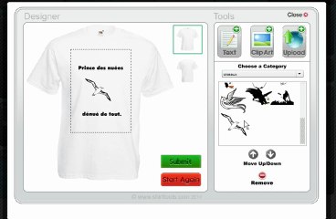 Tuto personnalise ton tee-shirt avec notre "T-shirt Designer" sur tonteeshirt.com