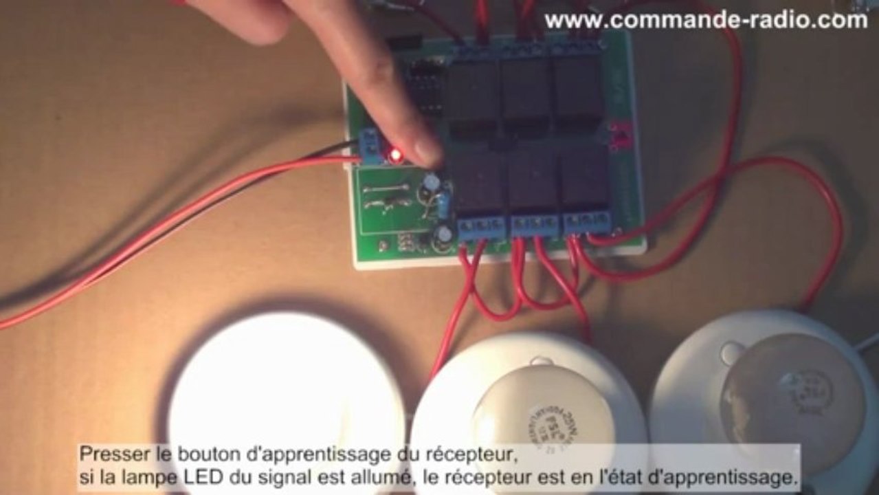 Kit 6 Télécommandes & Récepteur Radio 6 Canaux - 6 Modes de Contrôle pour contrôler 6 appareils electriques