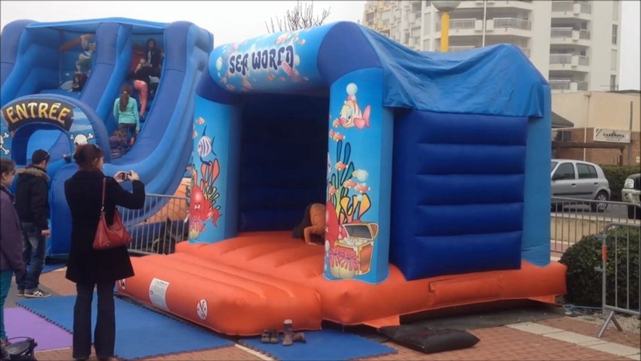 Le chateau gonflable Seaworld