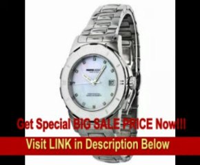 [BEST PRICE] Momo Design Pilot Mother of Pearl Diamond Dial Stainless Steel Ladies Watch 093-C-MB-02WT