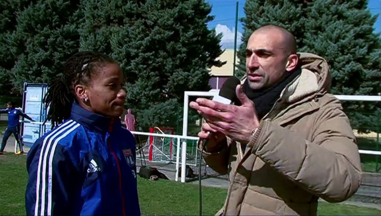 OL féminin : Jérôme Alonzo rencontre Elodie Thomis