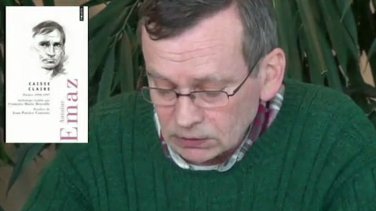 Printemps des poètes | Antoine Emaz | 16 mars 2013