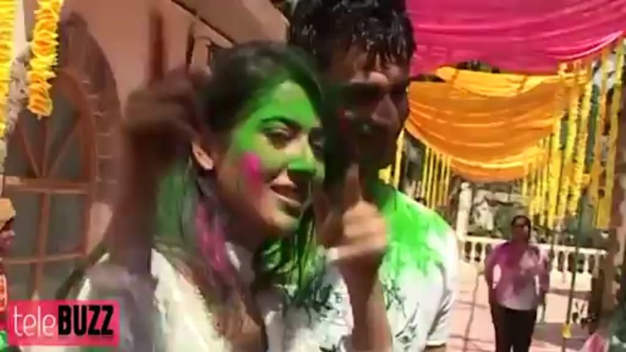 *Drashti Dhami* Rang De Colors Holi Special Telly Buzz Segment 18/03/2013