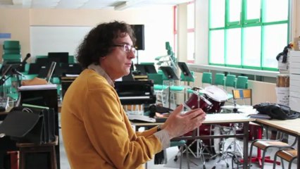 Le compositeur Dominique Lemaître rencontre des lycéens d'Yvetot