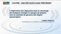Le sauvetage de Chypre: un précédent dangereux? Laurent Fransolet dans Intégrale Bourse - 18 mars