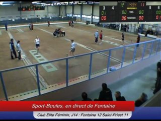 Second tir progressif, J14 Club Elite F Sport Boules, Fontaine contre Saint-Priest