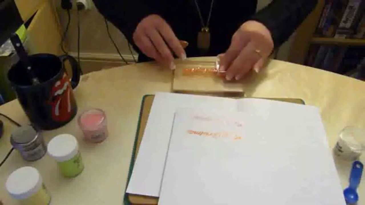 les encres et poudres