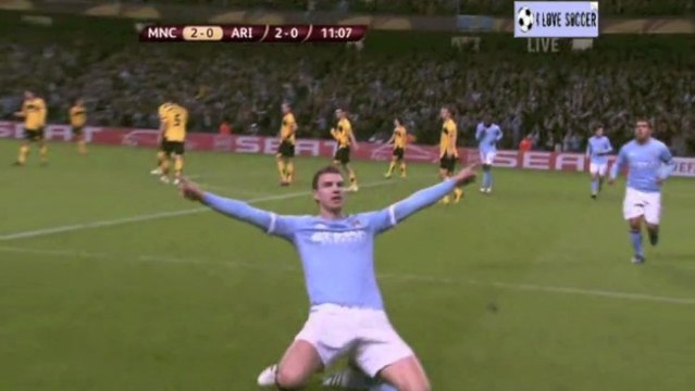 Edin Dzeko All Goals in 1/2 Season 2011 (Manchester City)