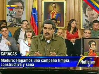 Maduro: Que nadie esté buscando excusas para retirarse de la campaña electoral