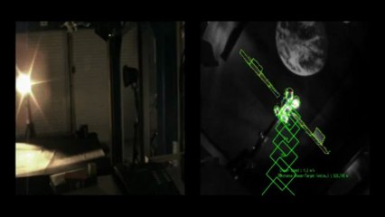Tracking of a mockup of a telecom satellite