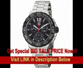 [BEST PRICE] TAG Heuer Men's CAU1110.BA0858 Formula 1 Black Dial Chronograph Steel Watch
