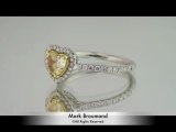 1.21ct Fancy Light Yellow Heart Shaped Diamond Engagement Rings