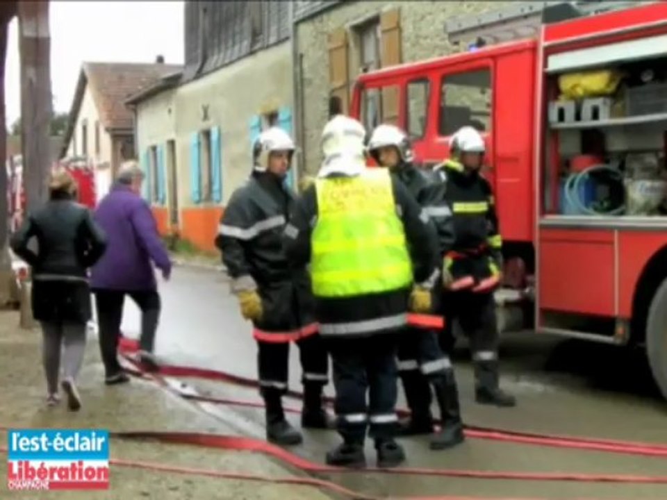 Feu de pavillon à Soulaines-Dhuys