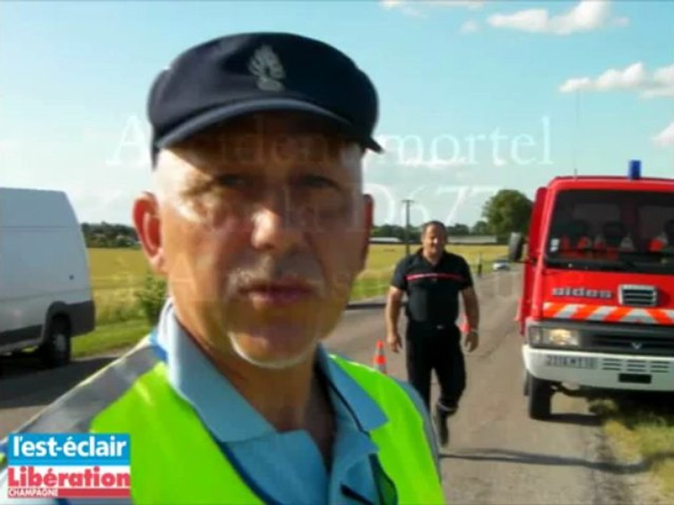 Accident mortel sur la D677 à Arcis-sur-Aube