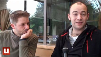 Escale à Reims, pour l'équipe de la campagne à vélo