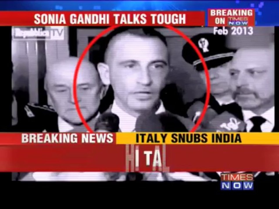 Sonia Gandhi talks tough on Italian marines issue