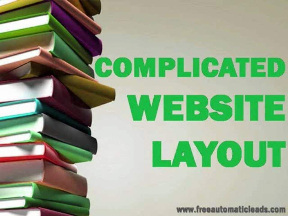 Online Lead Generation Mistake (Part 1 of 5) - Complicated Website Layout