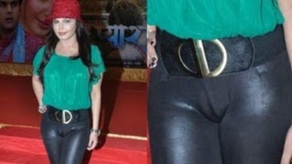 OMG! Rakhi Sawant's Shocking Wardrobe Malfunction - Uncensored