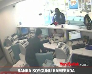 Banka soygunu kamerada