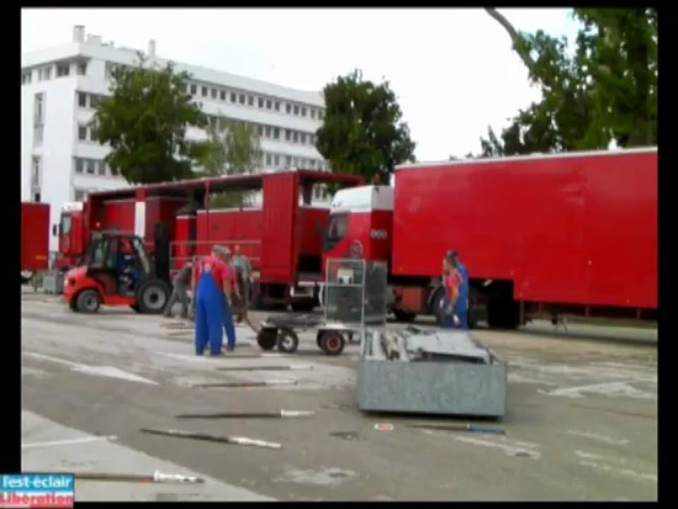 Le cirque Arlette Gruss arrive à Troyes. Première mission : monter le chapiteau