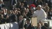 Pope Francis greets pilgrims ahead of inaugural Mass