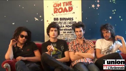 Backstage avec les BB Brunes à la Cartonnerie