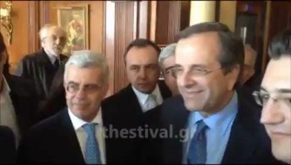 Ο Σαμαράς και το αστείο για τον ΠΑΟΚ