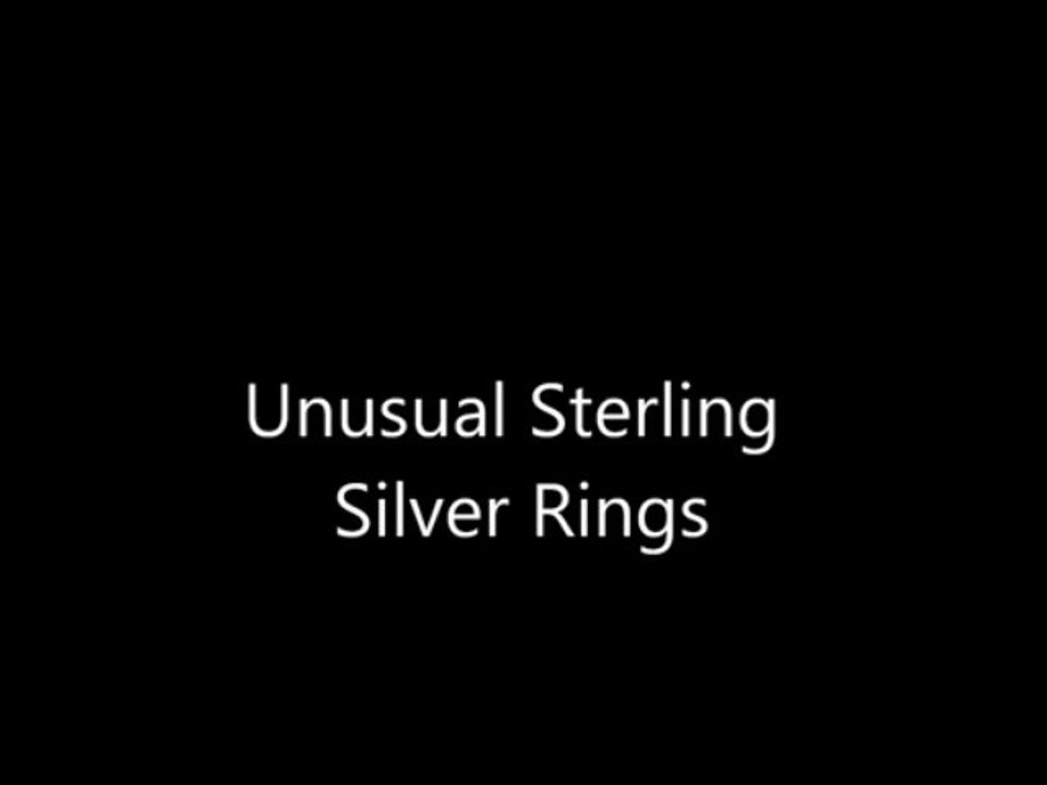 Unusual Sterling Silver Rings