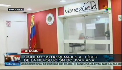 Brasil sigue honrando al Comandante Hugo Chávez
