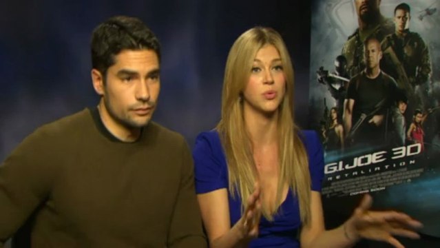 Adrianne Palicki and DJ Cotrona on GI Joe: Retaliation