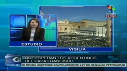 Argentina: música y vigilia por entronización de Francisco I