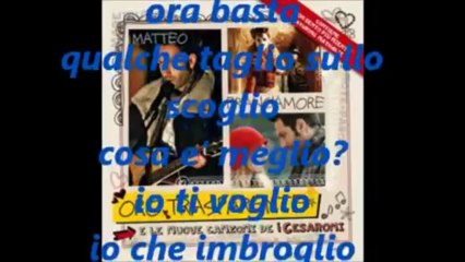 I Cesaroni 5 Canzone Finale  - Marco & Maya - Ti Prego Resta   Testo