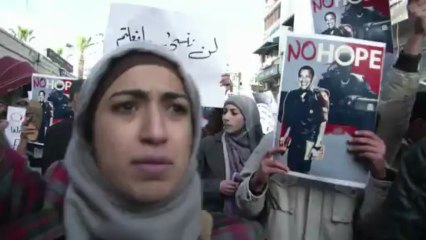 Protests against Obama's visit in Ramallah
