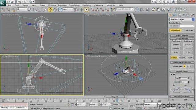 3ds Studio Max - 134 Applying path constraints