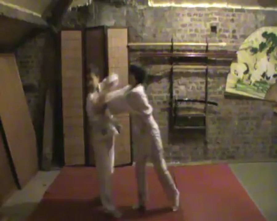 Ai hanmi mune ryote oshi : waki gatame