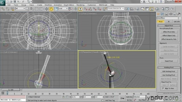 3ds Studio Max - 127 Editing pivot points