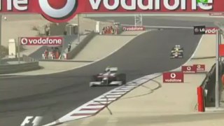 Rubens Barrichello vs Nelson Piquet Jr - GP Bahrein 2009