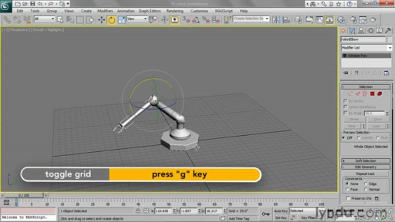3ds Studio Max - 125 Understanding hierarchies