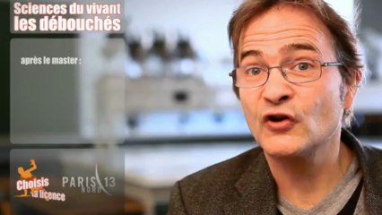 Licence Sciences du vivant - Université Paris 13