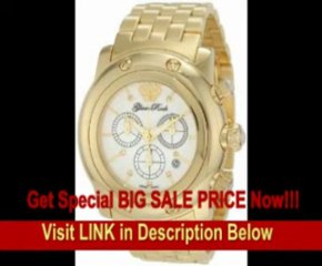 [BEST BUY] Glam Rock Men's GK1120 Miami Diamond Accented Chronograph Gold Ion-Plated Stainless Steel Watch