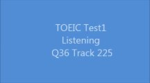 TOEIC Test1 Listening Q36 Track 225