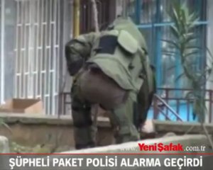 Şüpheli paket polisi alarma geçirdi