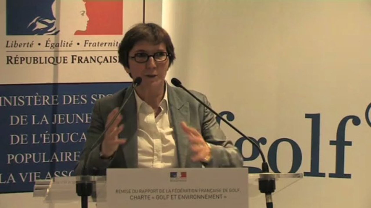 Charte "Golf et Environnement" - Discours de Valérie Fourneyron