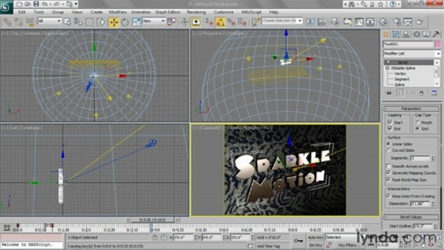 3ds Studio Max - 118 Editing keyframes in the Timeline