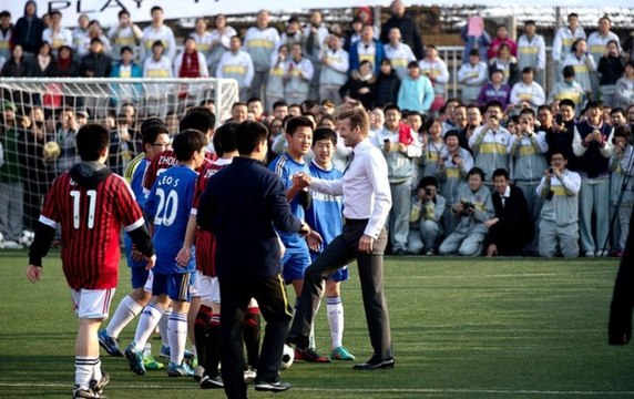 David Beckham à l'aise dans toutes les situations !