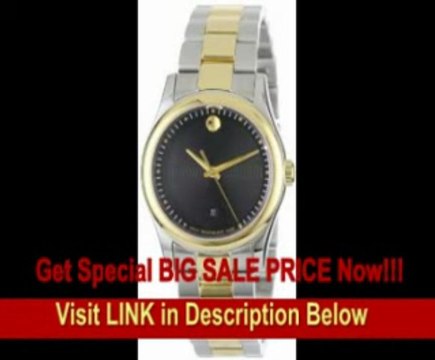 [FOR SALE] Movado Women's 0606484 Movado SMovado Sportivo Two-Tone Black Museum Dial Bracelet Watch