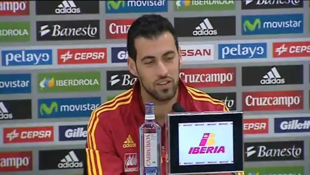 Sergio Busquets: Cuando juega la Roja todos somos uno